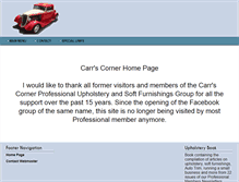 Tablet Screenshot of carrscorner.com